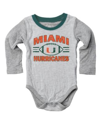 Baby Boys and Girls  Heather Gray Miami Hurricanes Jie Jie Hopper Set