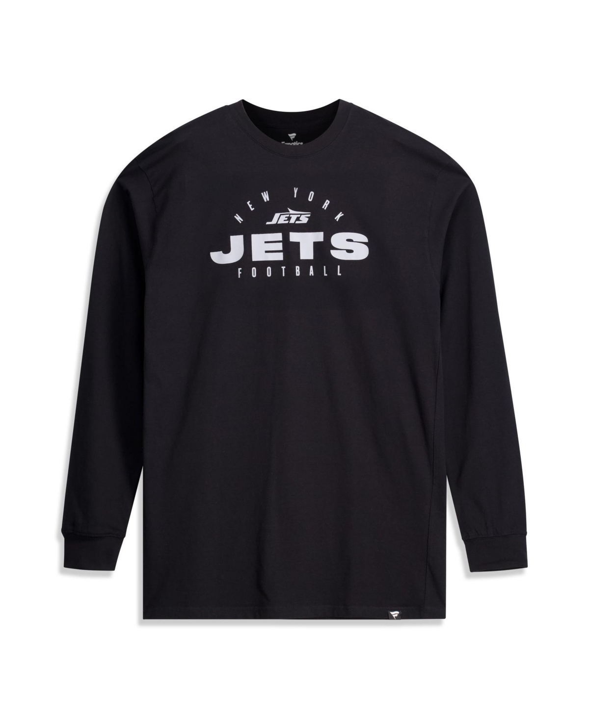 Fanatics Men's Big & Tall New York Jets Coverage Scheme Long-Sleeve T-Shirt - Black