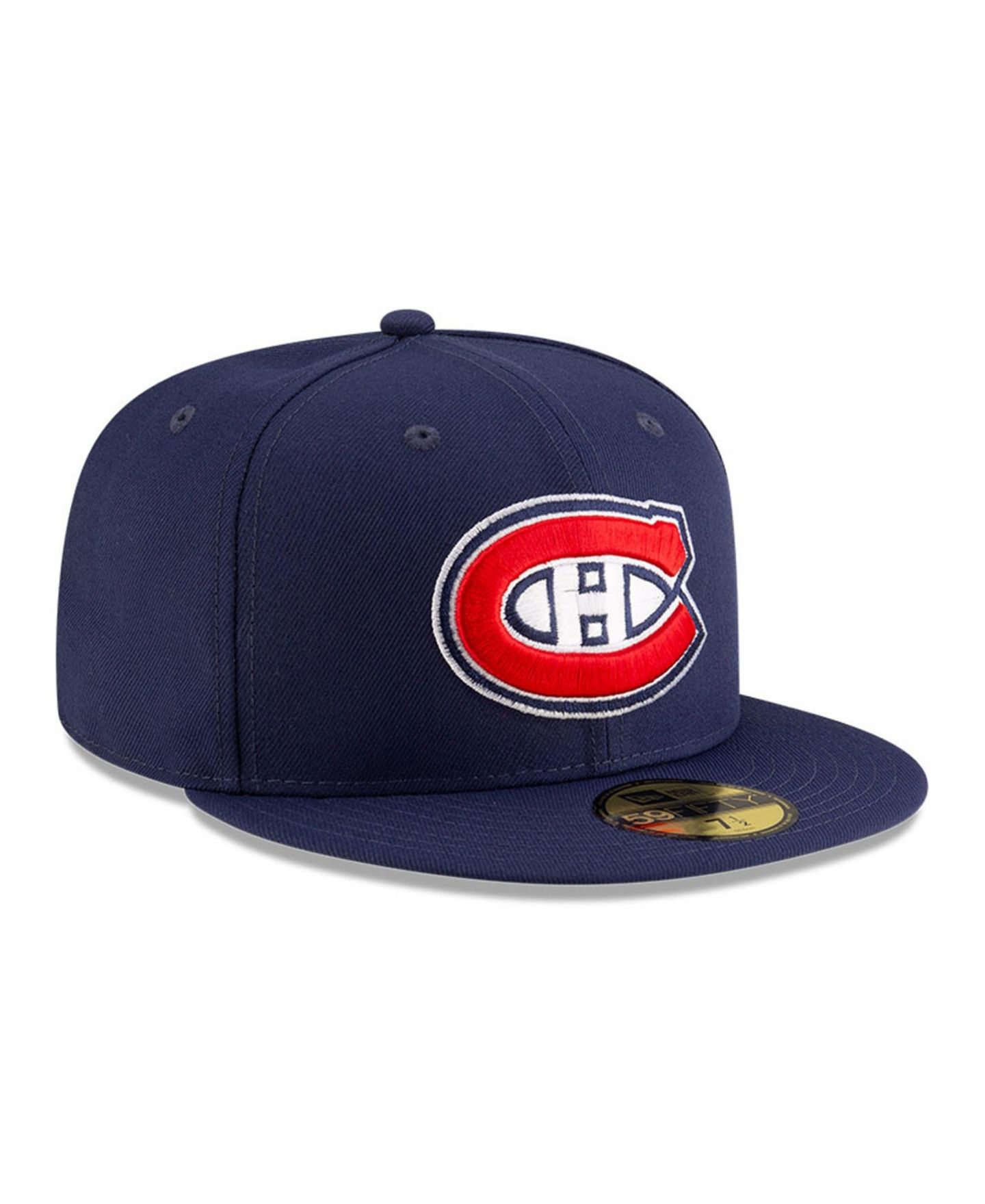 Мужская кепка New Era Navy Montreal Canadiens Core 59FIFTY Fitted Hat — фото 2