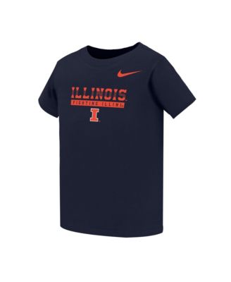 Toddler Navy Illinois Fighting Illini Name Bar Legend Dri-FIT T-Shirt