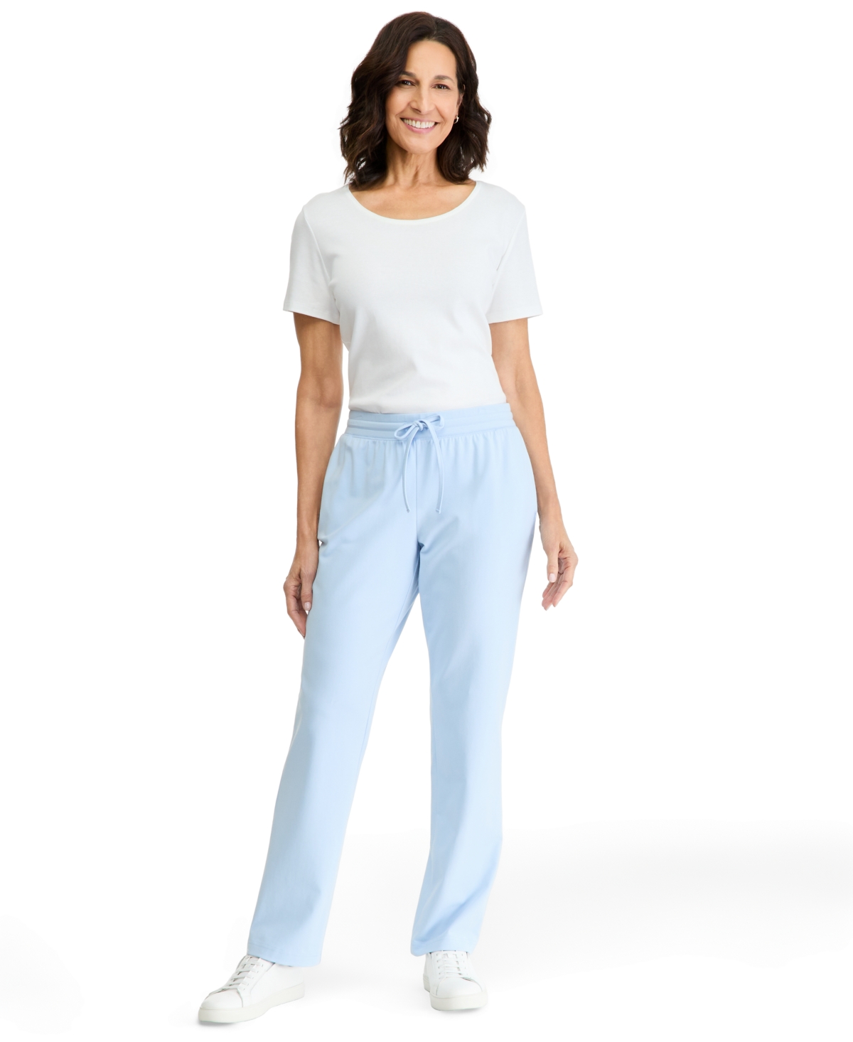 Style & Co Women's Mid-Rise Drawstring-Waist Sweatpants, Created for Macy's - Pale French