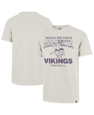 Men's '47  Natural Minnesota Vikings Head On Scrum Slub T-Shirt