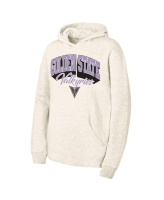 Big Boys and Girls  Natural Golden State Valkyries Powerful Fleece Hoodie