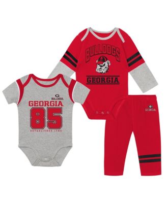Baby Boys and Girls Georgia Bulldogs Double Up Three-Piece Bodysuits & Pants Set