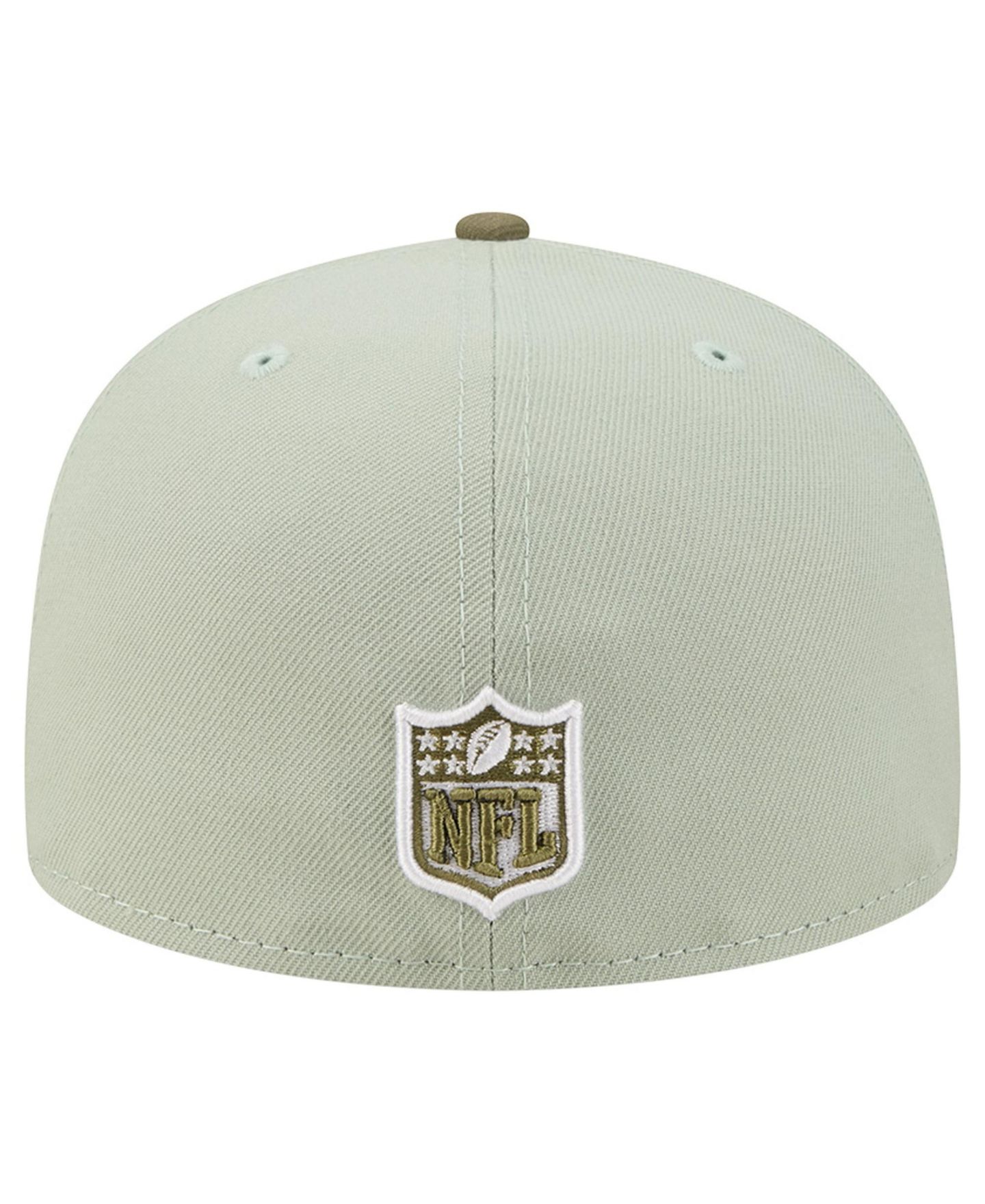 Мужские головные уборы New Era Light Green/Olive Kansas City Chiefs Color Pack 59FIFTY Fitted Hat — фото 4