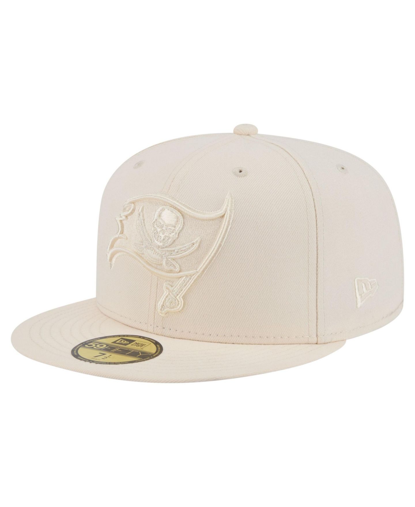 Мужские головные уборы New Era Cream Tampa Bay Buccaneers Color Pack 59FIFTY Fitted Hat — фото 1
