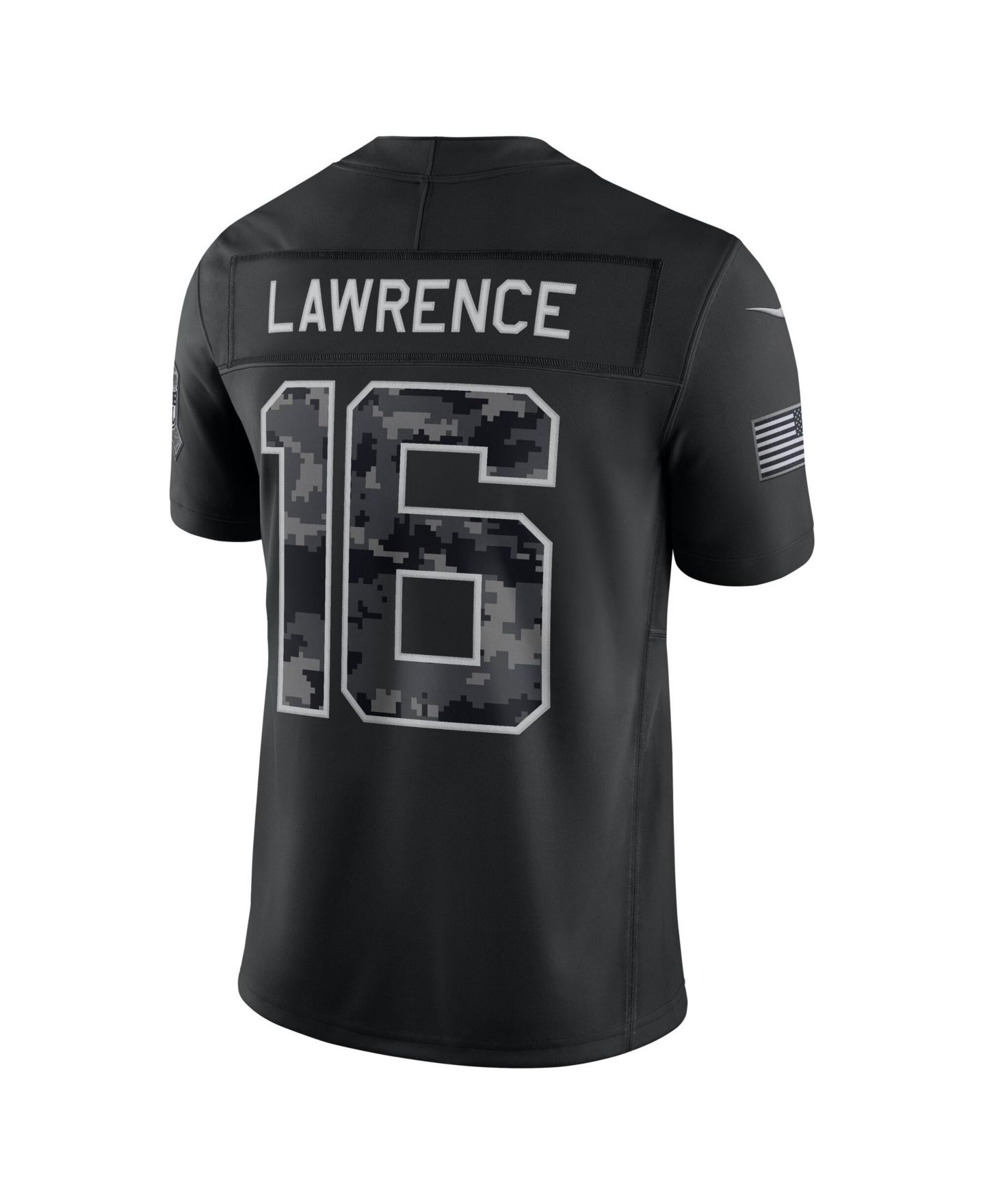Мужской топ Nike Trevor Lawrence Black Jacksonville Jaguars 2026 Salute to Service Limited Jersey — фото 3