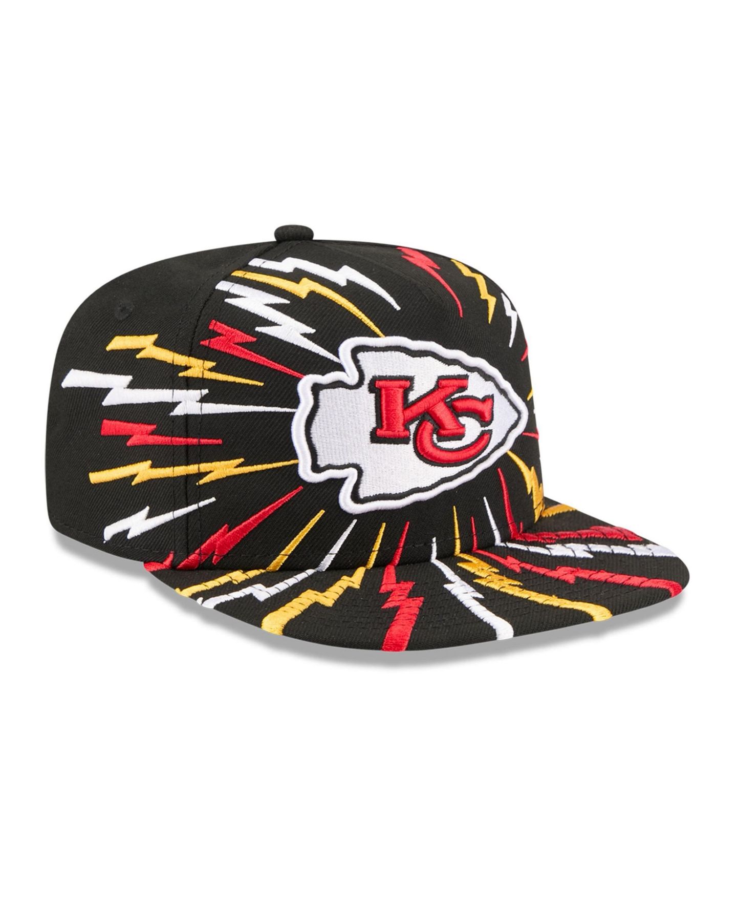 Детская кепка-снэпбэк New Era Kansas City Chiefs Bolt A-Frame 9FIFTY, чёрная, цвет: Чёрный — фото 3