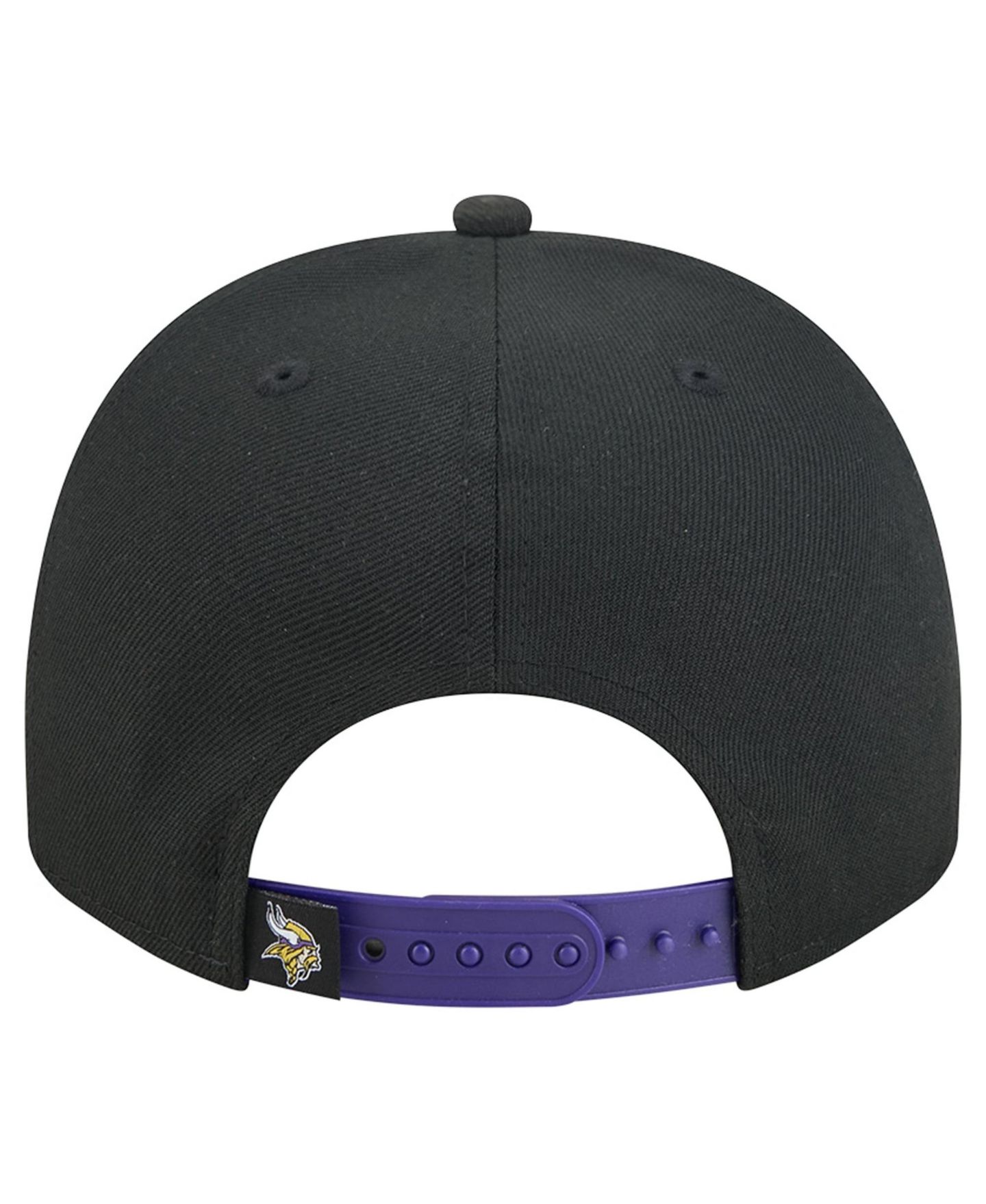 Мужская кепка New Era Black Minnesota Vikings Proud A-Frame 9FIFTY Snapback Hat — фото 4