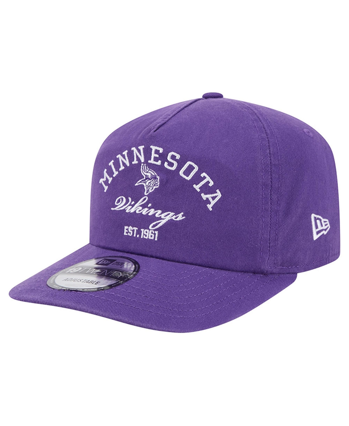 New Era Men's Minnesota Vikings 19TWENTY Adjustable Snapback Hat - Purple
