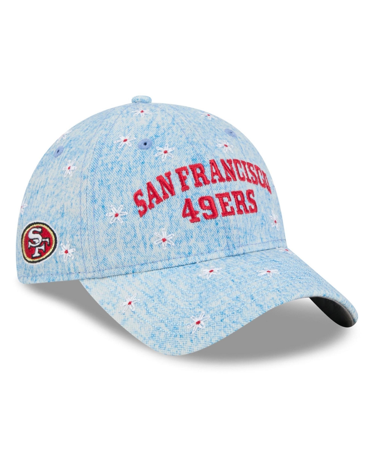 Women's New Era  Blue San Francisco 49ers Daisy 9TWENTY Adjustable Hat