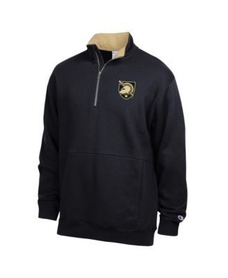 Men's  Black Army Black Knights Fleece Quarter-Zip Pullover