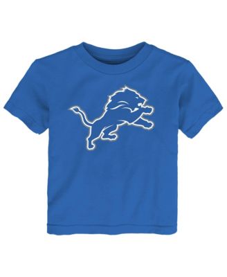 Baby Boys and Girls Blue Detroit Lions Primary Logo T-Shirt