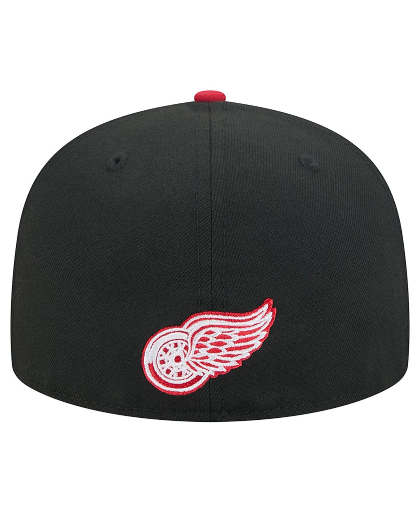 Мужская кепка New Era Black/Red Detroit Red Wings City Icon Stitched Overlay 59FIFTY Fitted Hat — фото 4