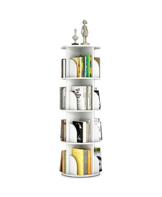 360 Rotating 4-Tier Bookshelf Storage Rack,
