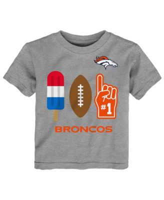 Toddler  Heather Gray Denver Broncos Americana Pop T-Shirt