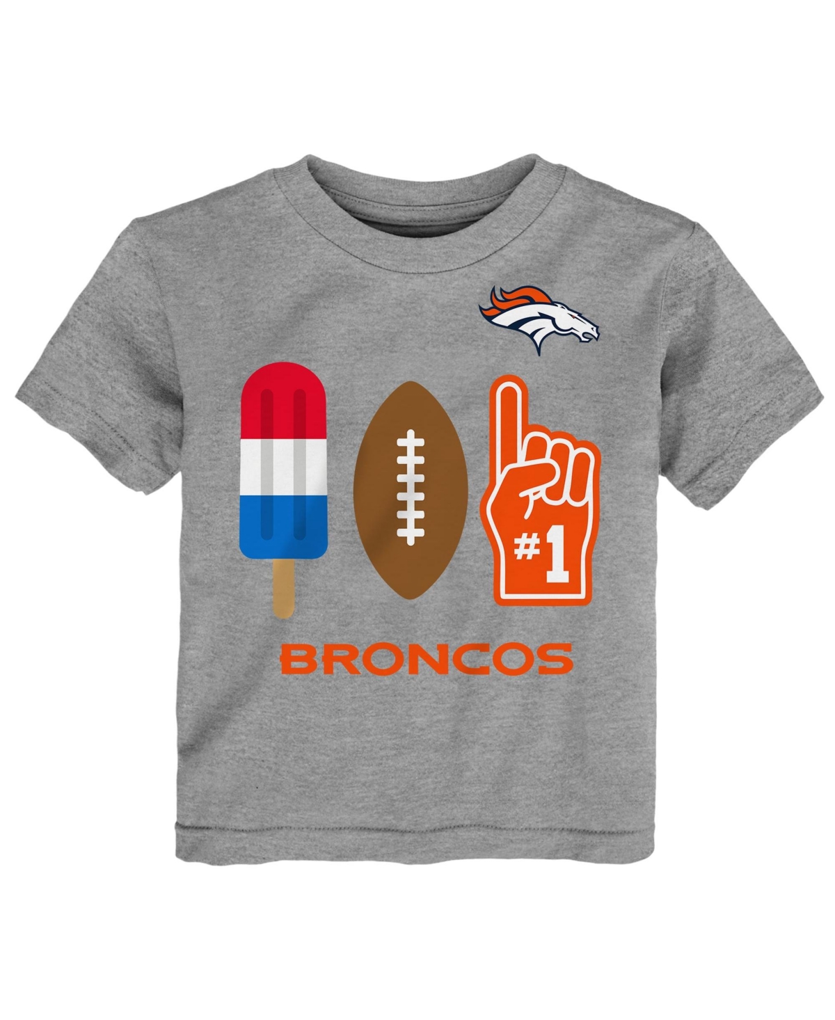 Nfl Boys' and Girls' 2T-5T Americana Pop Screen-Printed Graphics T-Shirt