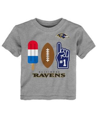 Toddler  Heather Gray Baltimore Ravens Americana Pop T-Shirt