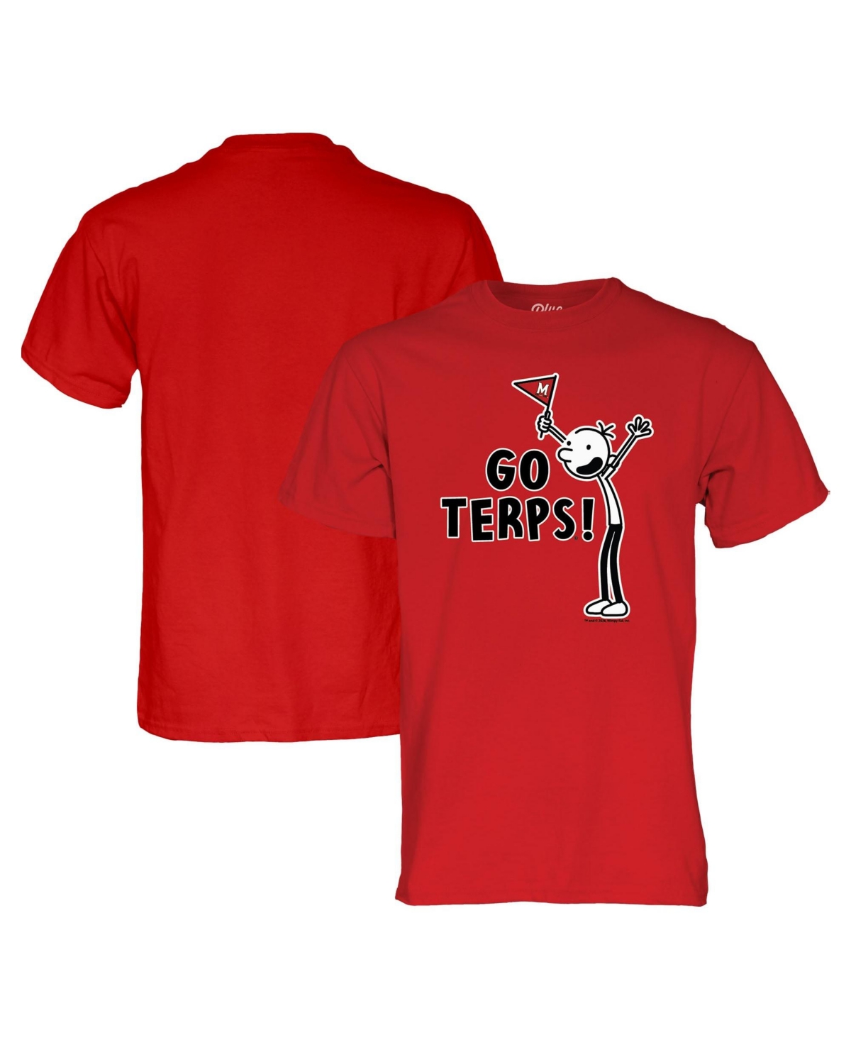 Blue 84 Men's and Women's Maryland Terrapins Go Terps Screen-Print Short-Sleeve T-Shirt