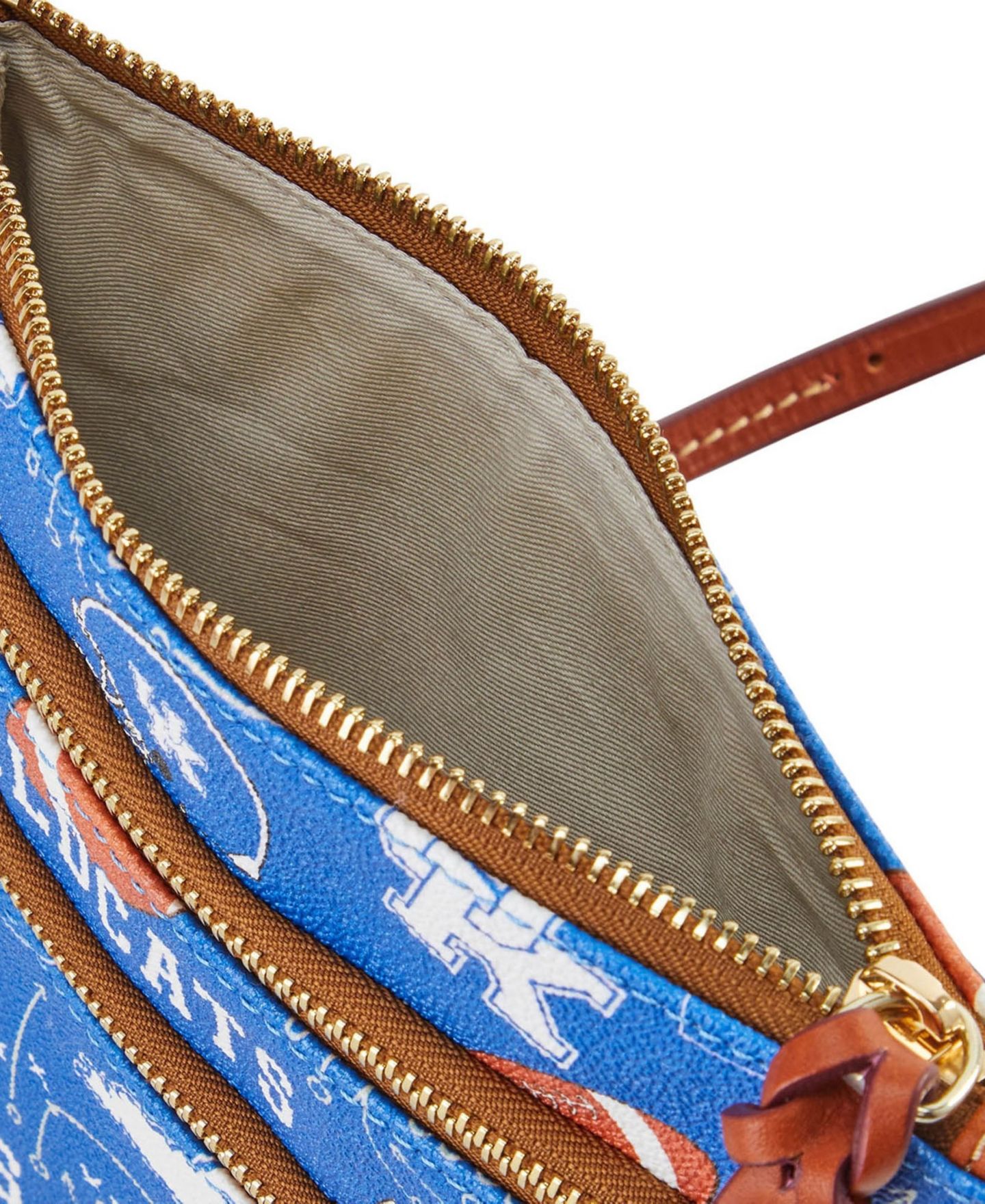 Женская сумка Dooney & Bourke Kentucky Wildcats Football Halftime Triple Zip Crossbody — фото 4