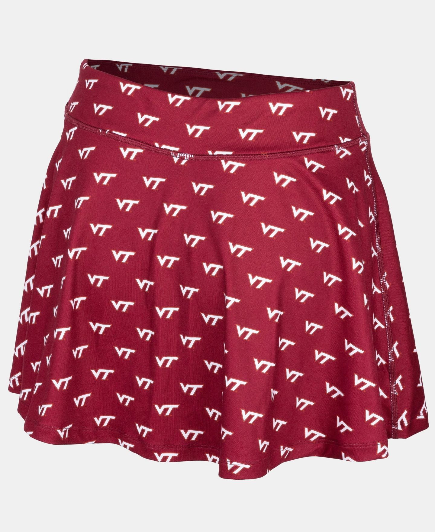 Женская юбка-шорты ZooZatz Maroon Virginia Tech Hokies Allover Print Flowy Skort — фото 3