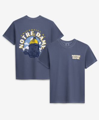 Men's  Navy Notre Dame Fighting Irish Comfort Colors Team Statue T-Shirt
