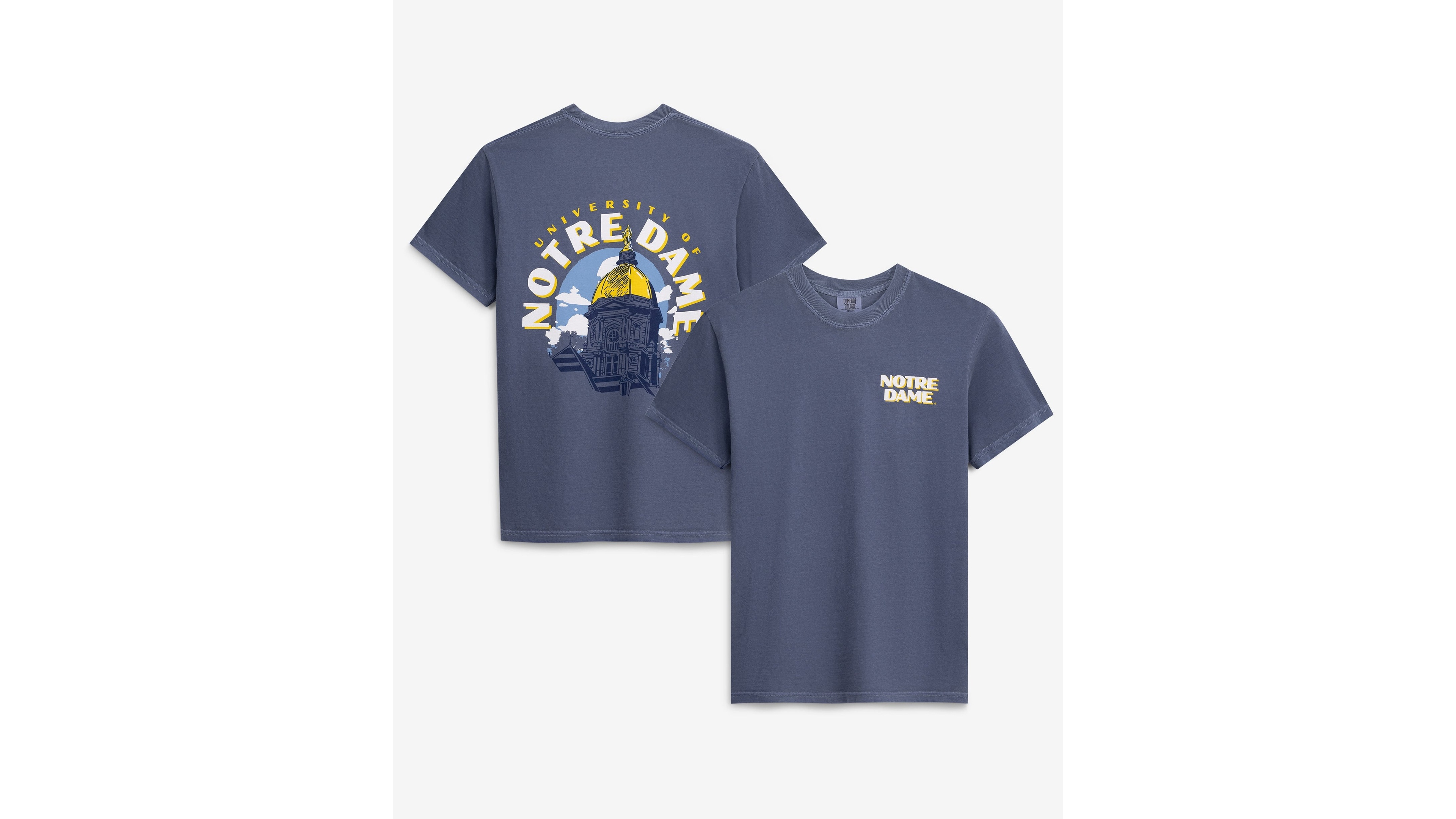 Image One Men's Notre Dame Fighting Irish Graphic Crewneck T-Shirt