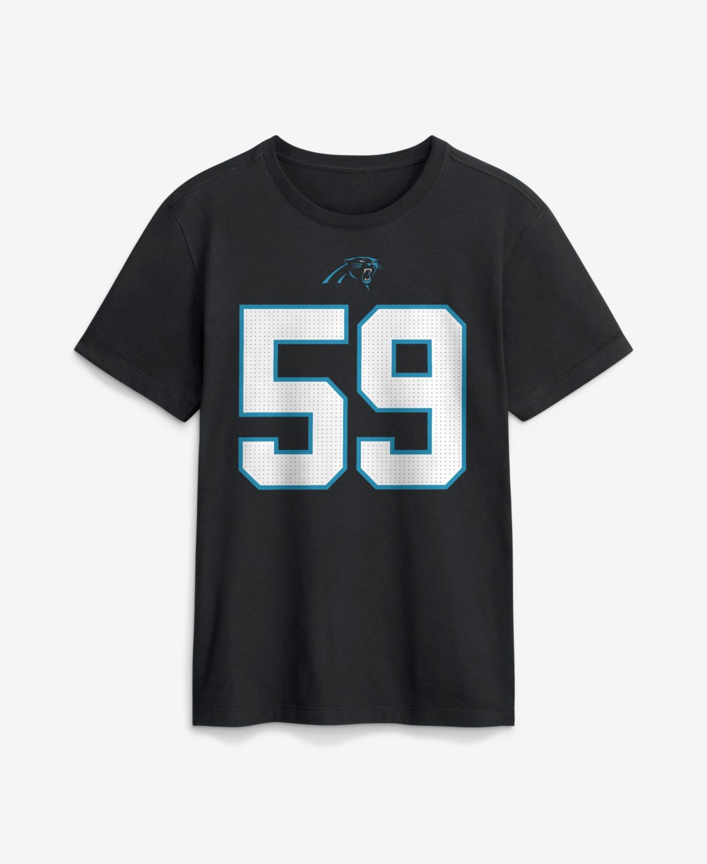 Мужская футболка Nike Luke Kuechly Black Carolina Panthers Retired Name & Number — фото 2