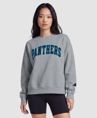 Carolina Panthers Women's Contrast Lined Sweatshirt - Heather Gray