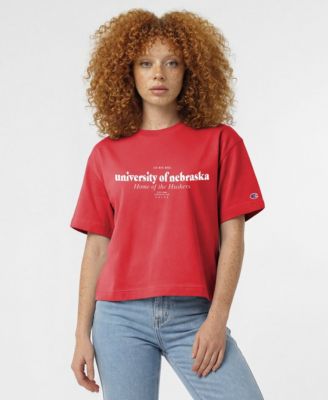 Women's Scarlet Nebraska Huskers Home Wordmark T-Shirt
