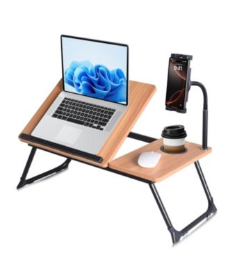 Adjustable Lap Desk Foldable Laptop Stand Wood
