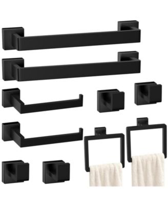 10 Pieces 16" Bathroom Hardware Accessories Set Towel Bar
