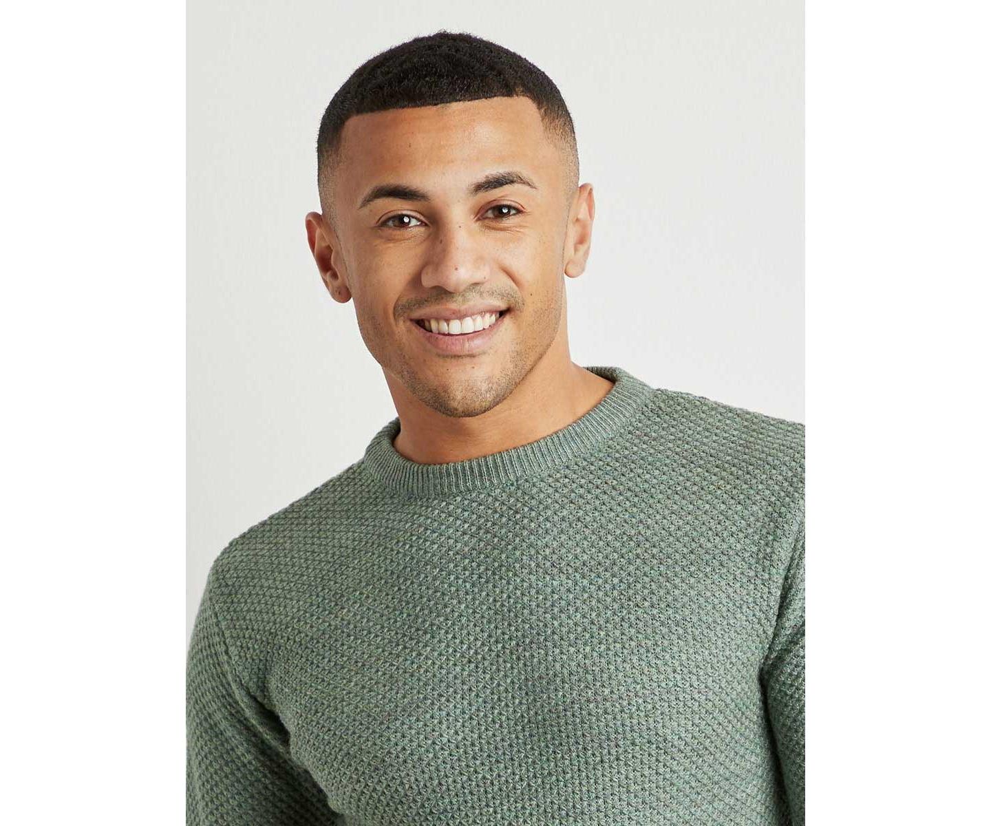 Мужские свитеры Cahoot Campus Sutra Men Solid Full Sleeve Stylish Casual Sweaters, цвет: Зелёный — фото 3