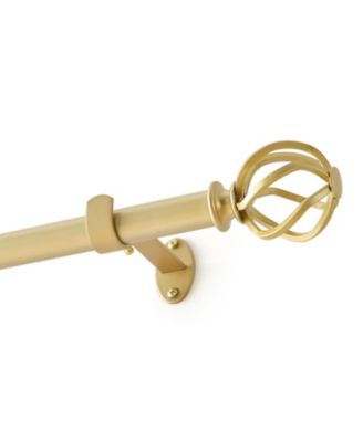 Walker 1" Single Curtain Rod with Cage Ball Finial