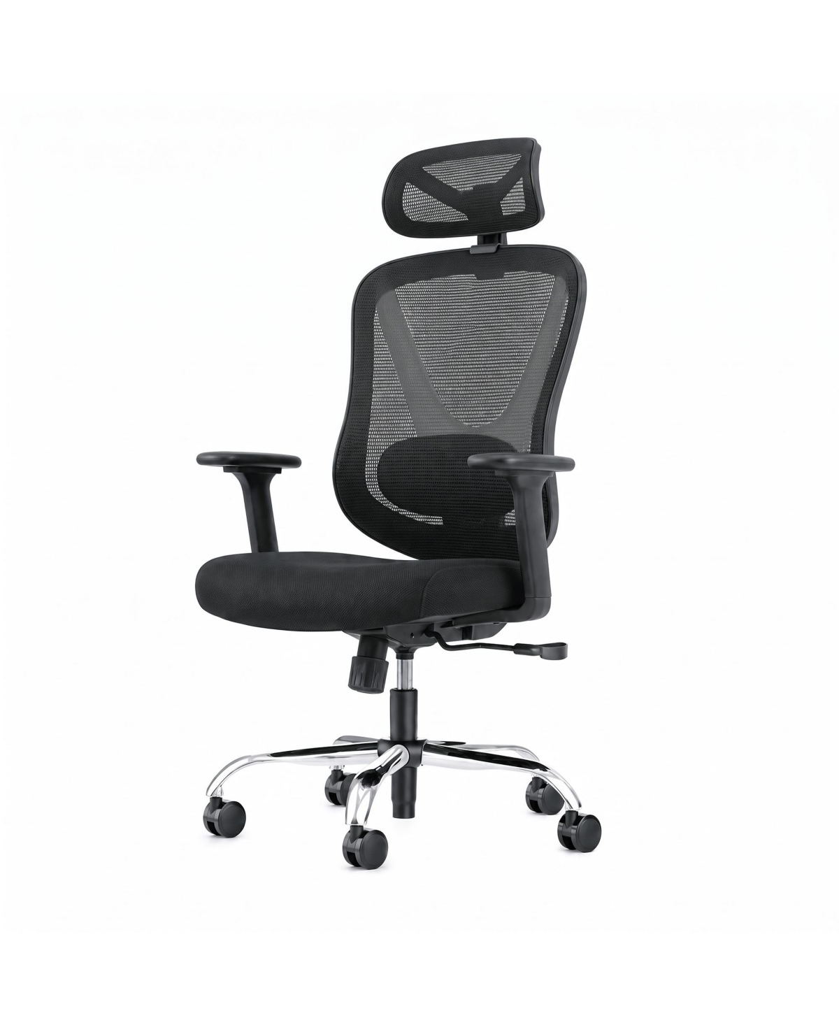 gaomon Ergonomic Mesh Office Chair, Breathable and Chrome Base, 3 Position Recline Adjustable Lumbar Support