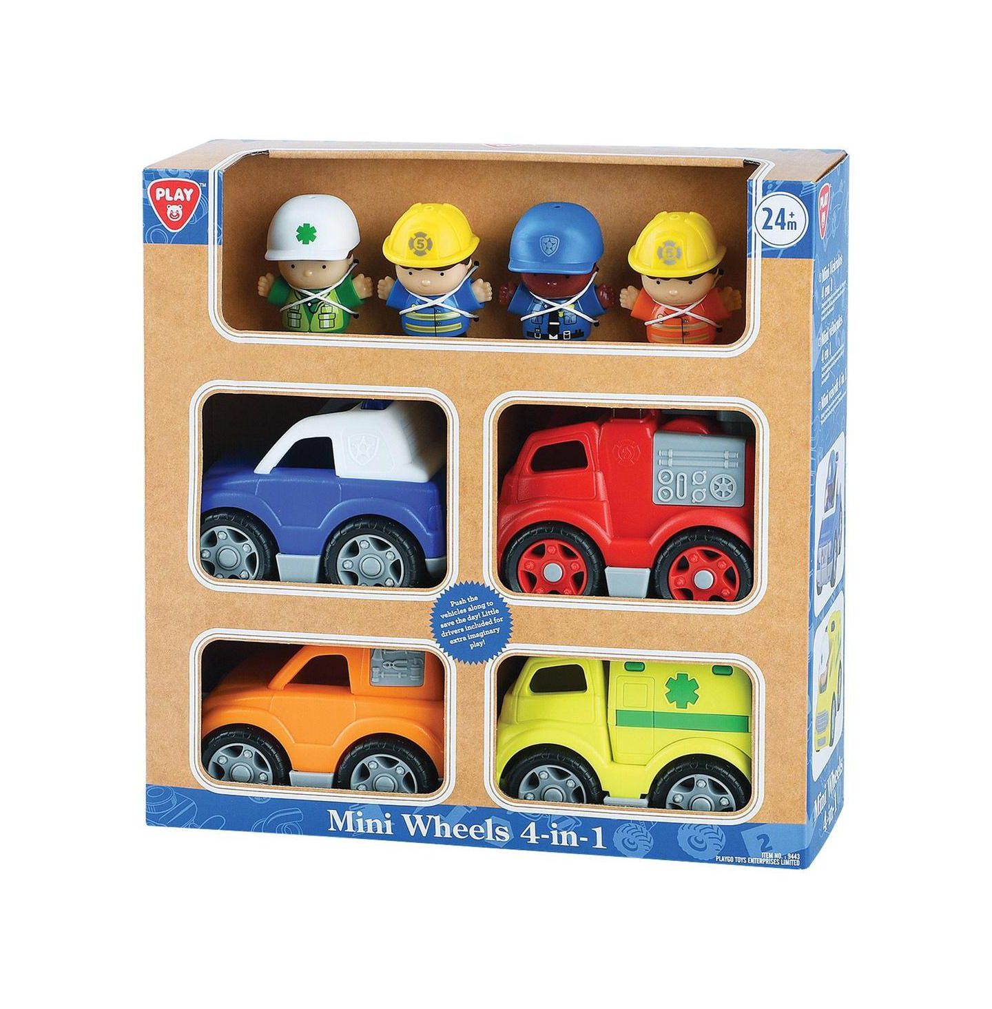 Детские игрушки Playgo Mini Emergency Vehicles 4-Piece Toy Vehicle Set — фото 7