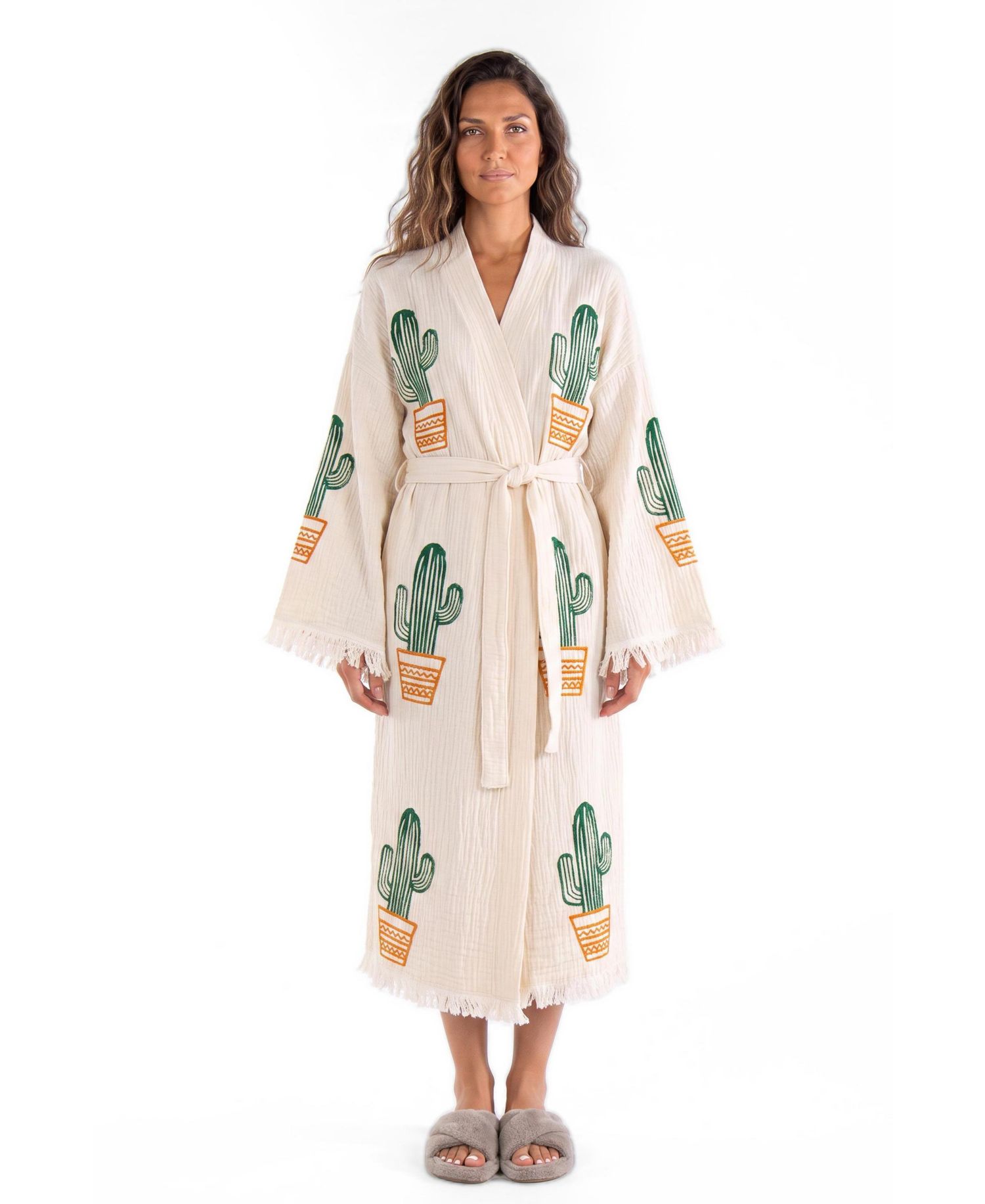 Women's Cora V-Neck Long-Sleeve Cover-Up Robe
