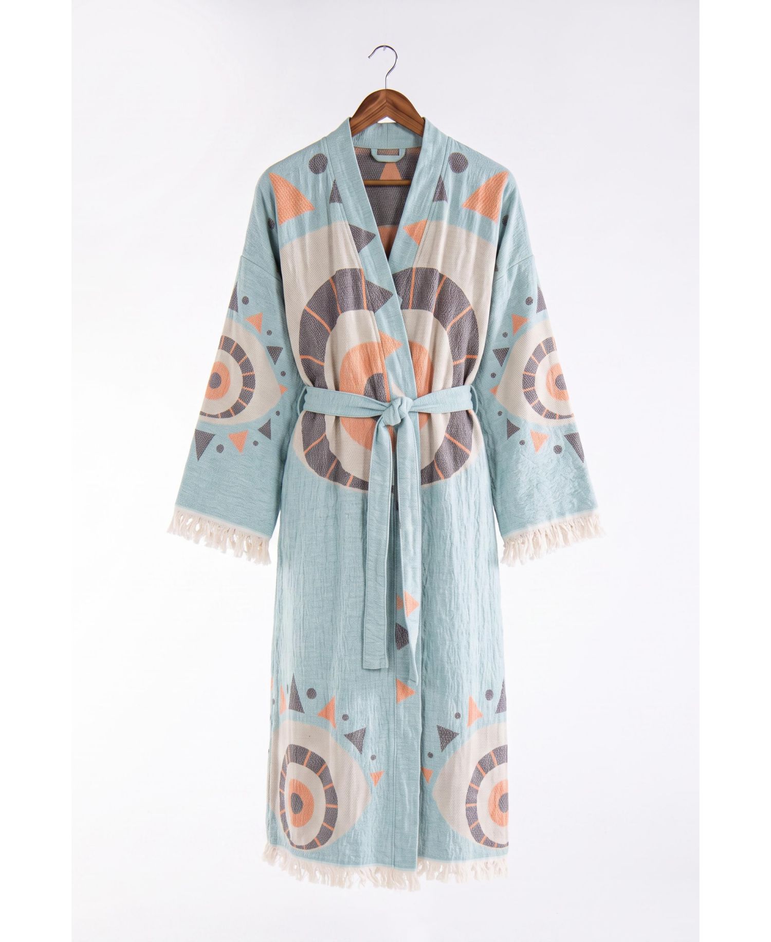 Women's Saphira Handwoven Jacquard V-Neck Cover-Up Robe