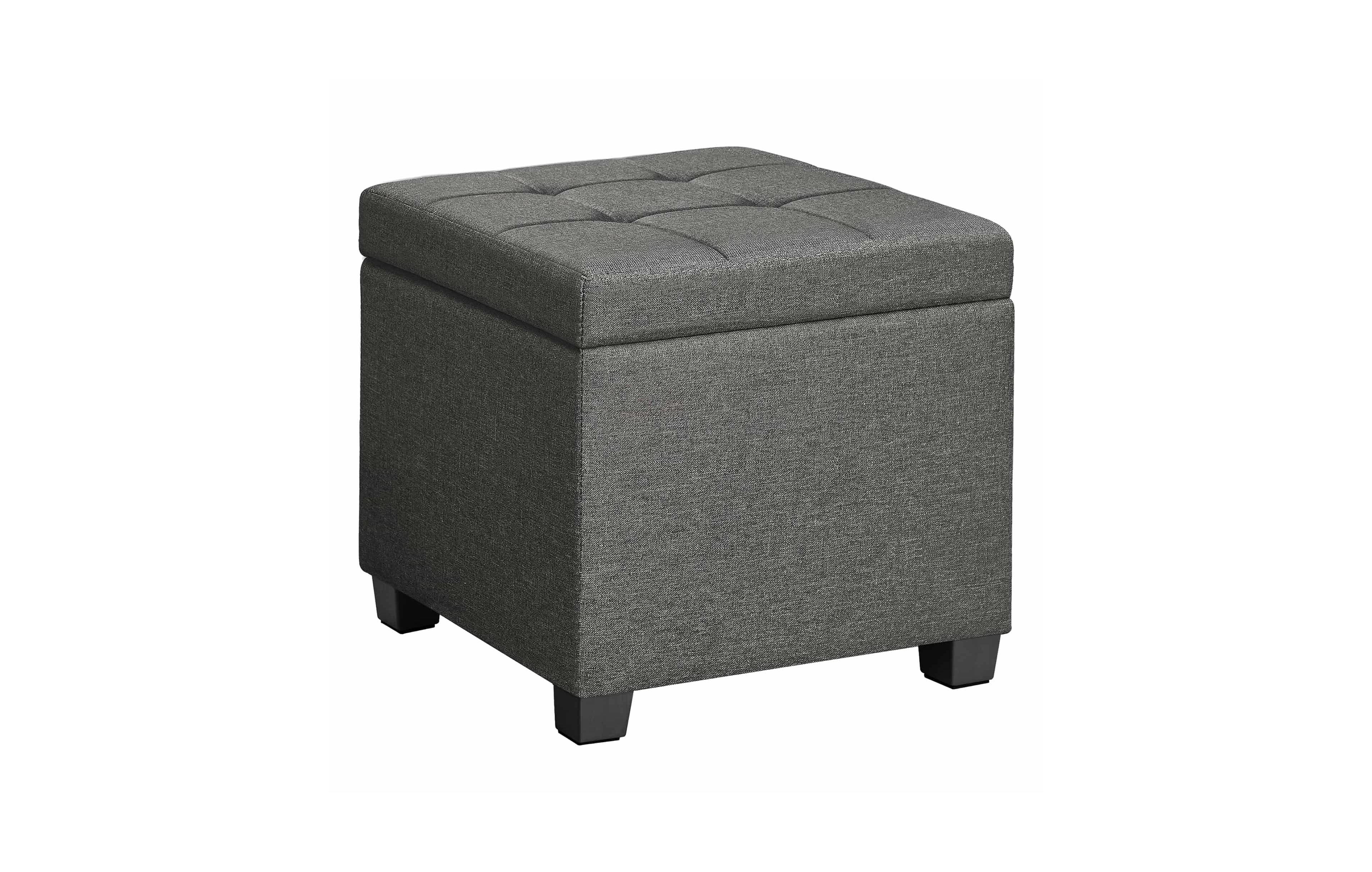 Slickblue Linen Storage Ottoman with Lid for Bedroom and Living Room Organization