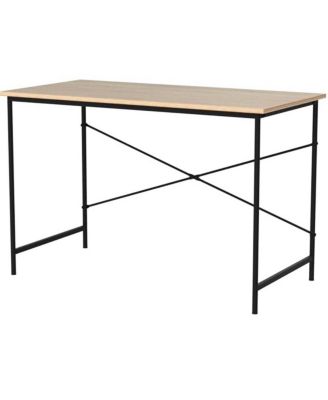 Home Office Writing Desk with Top and Metal Frame Desk