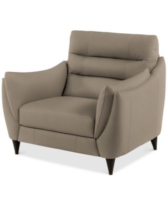 Beatrice 44" Leather Arm Chair