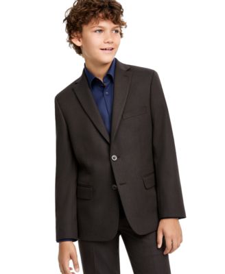 Boys' 8-20 Single-Breasted Notch-Lapel Textured Sports Coat