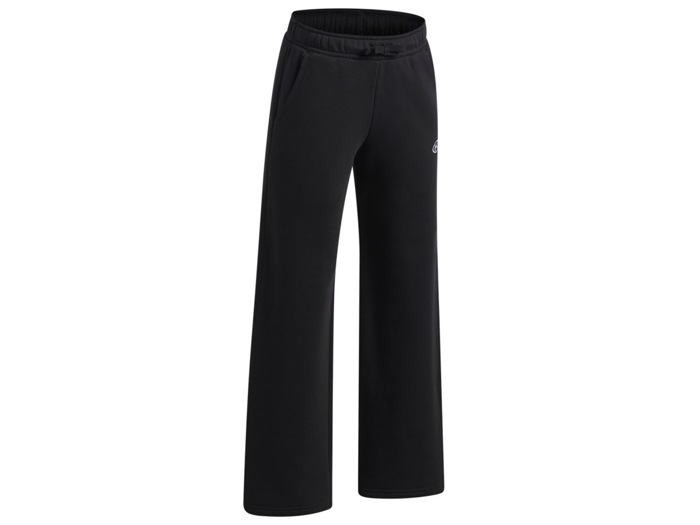 Брюки Under Armour Rival Fleece Open-Hem Cotton-Blend для мальчиков, цвет: Чёрный — фото 3
