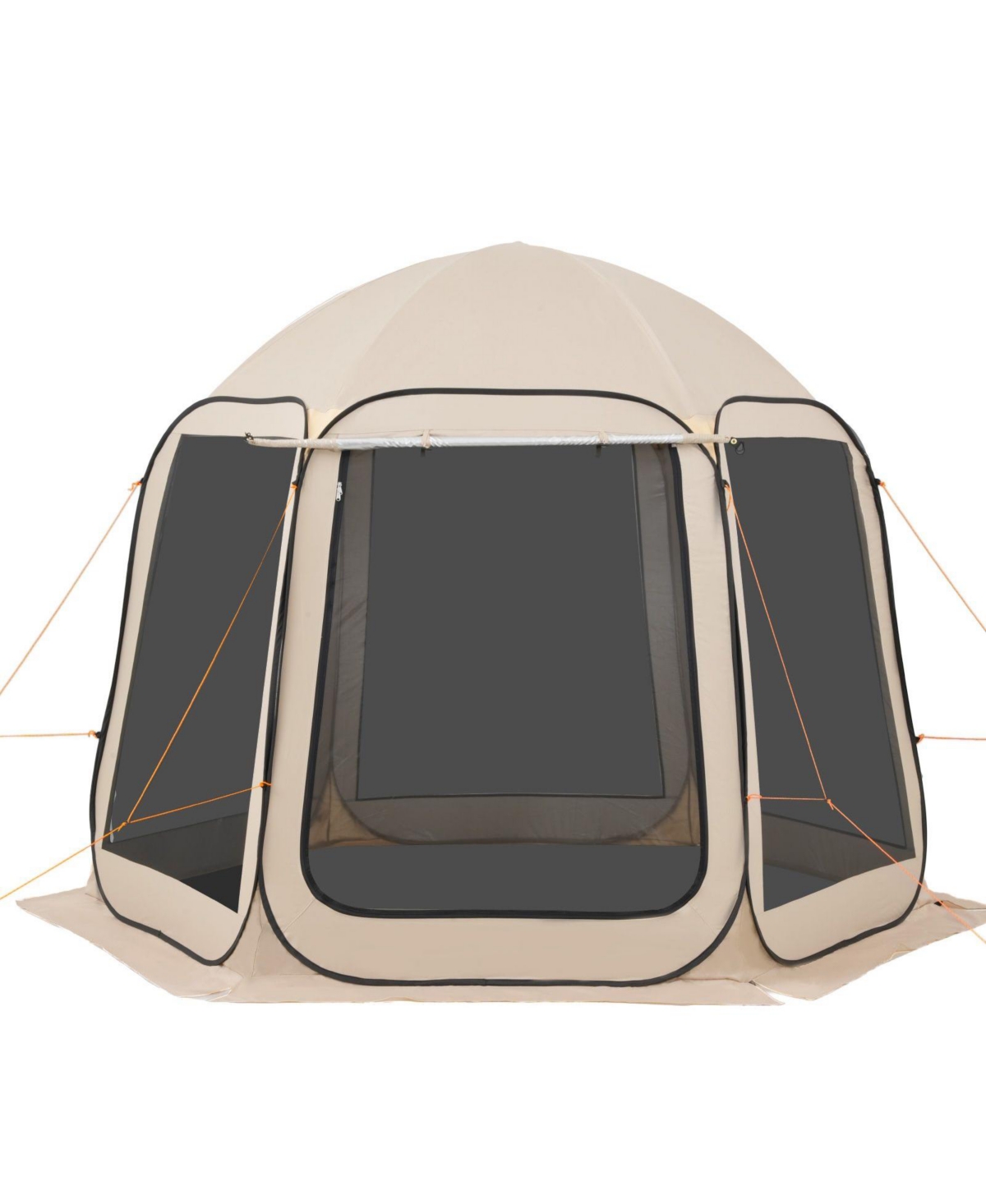 Sevorley Outdoor Canopy Shelter, Carry Bag, Mesh Panels, Pop-Up Setup, 4-8 Person, 10 x 9.2 ft - Beige