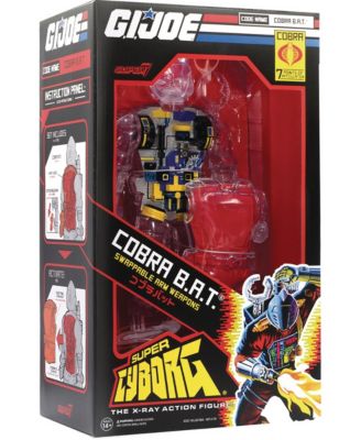 G.I. Joe Cobra B.A.T. Super Cyborg 5.1" Clear Action Figure, 14 Years & Up