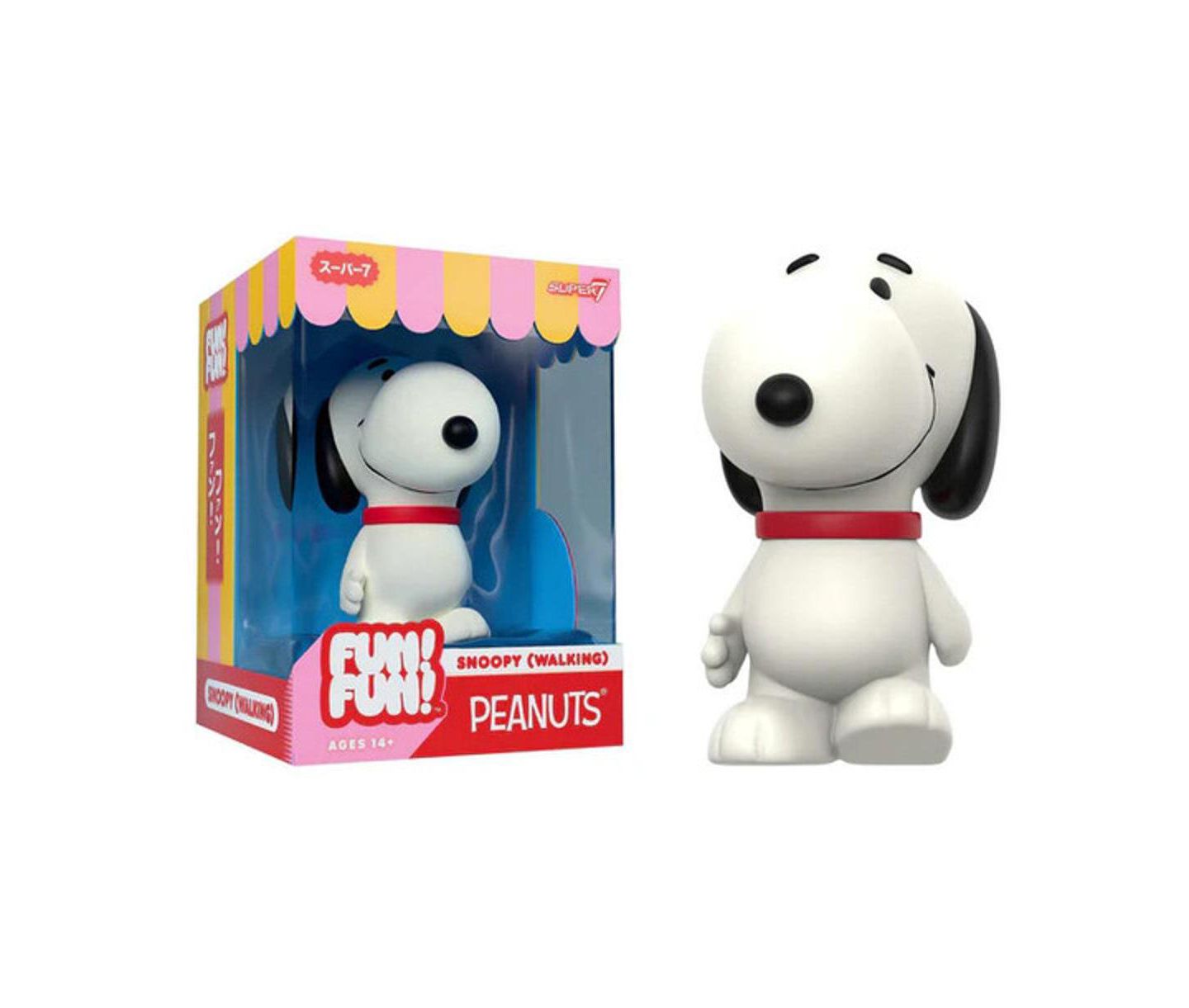 Экшен-фигурка Super7 Peanuts Snoopy Walking с подвижной шеей, 5.25 дюйма, от 14 лет, цвет: Open Miscellaneous — фото 1