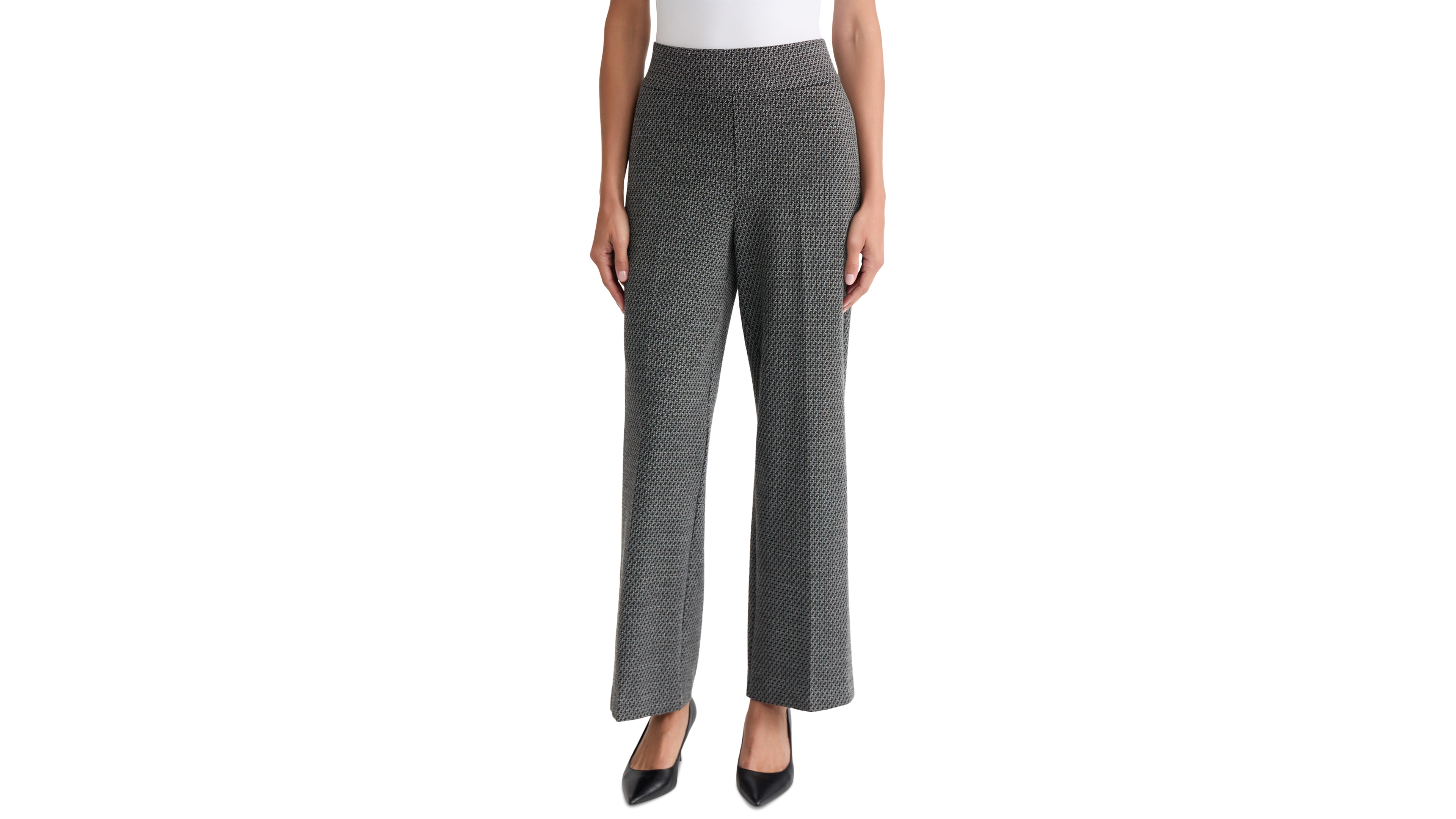 Jones New York Women's High-Rise Wide-Leg Pull-On Pants