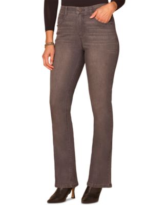 Petite "Ab"Solution&reg; High-Rise Rhinestone Bootcut Jeans