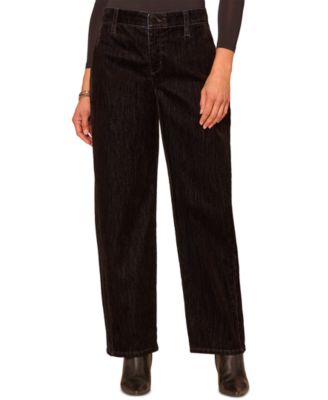 Petite Ab Solution High-Waist Corduroy Barrel Pants