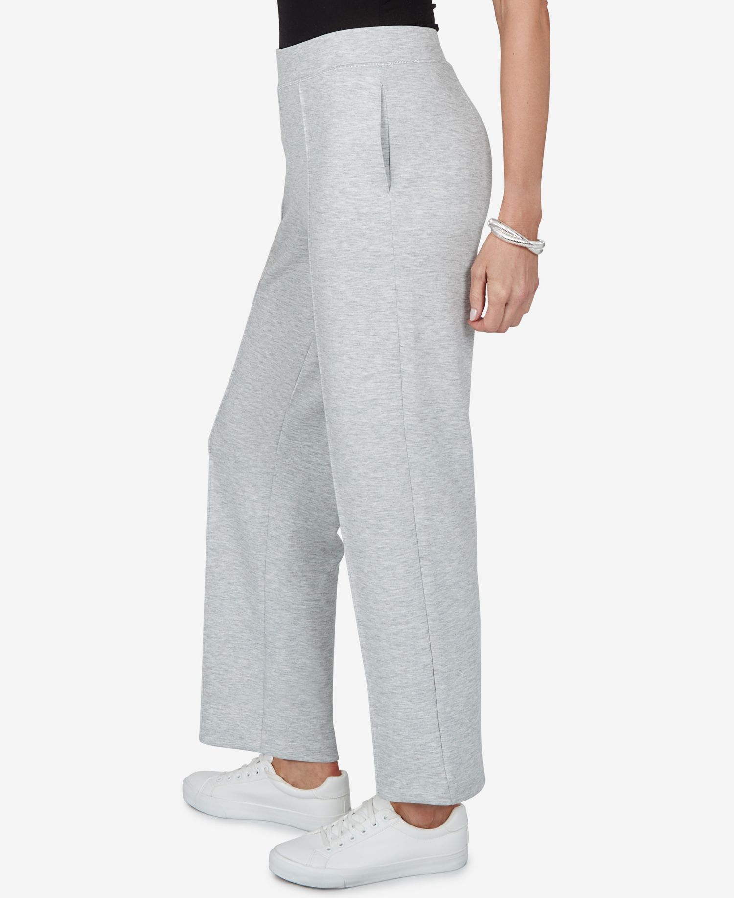 Petite Wide-Leg Pull-On Pants